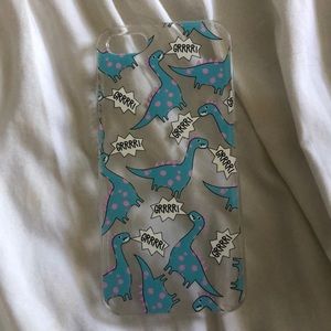 IPhone 5s Clear Dinosaurs phone case